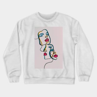 Three faces Crewneck Sweatshirt